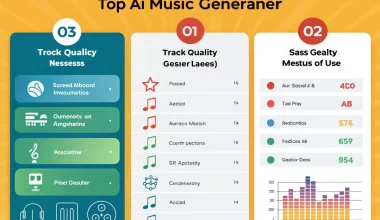 Сравнение топовых AI-music генераторов по качеству треков, лицензиям и удобству